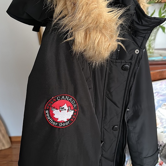 Canada Weather Gear Super Triple Goose Black Parka Size L - Picture 7 of 13